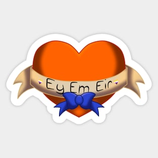 Ey em eir pronouns heart Sticker